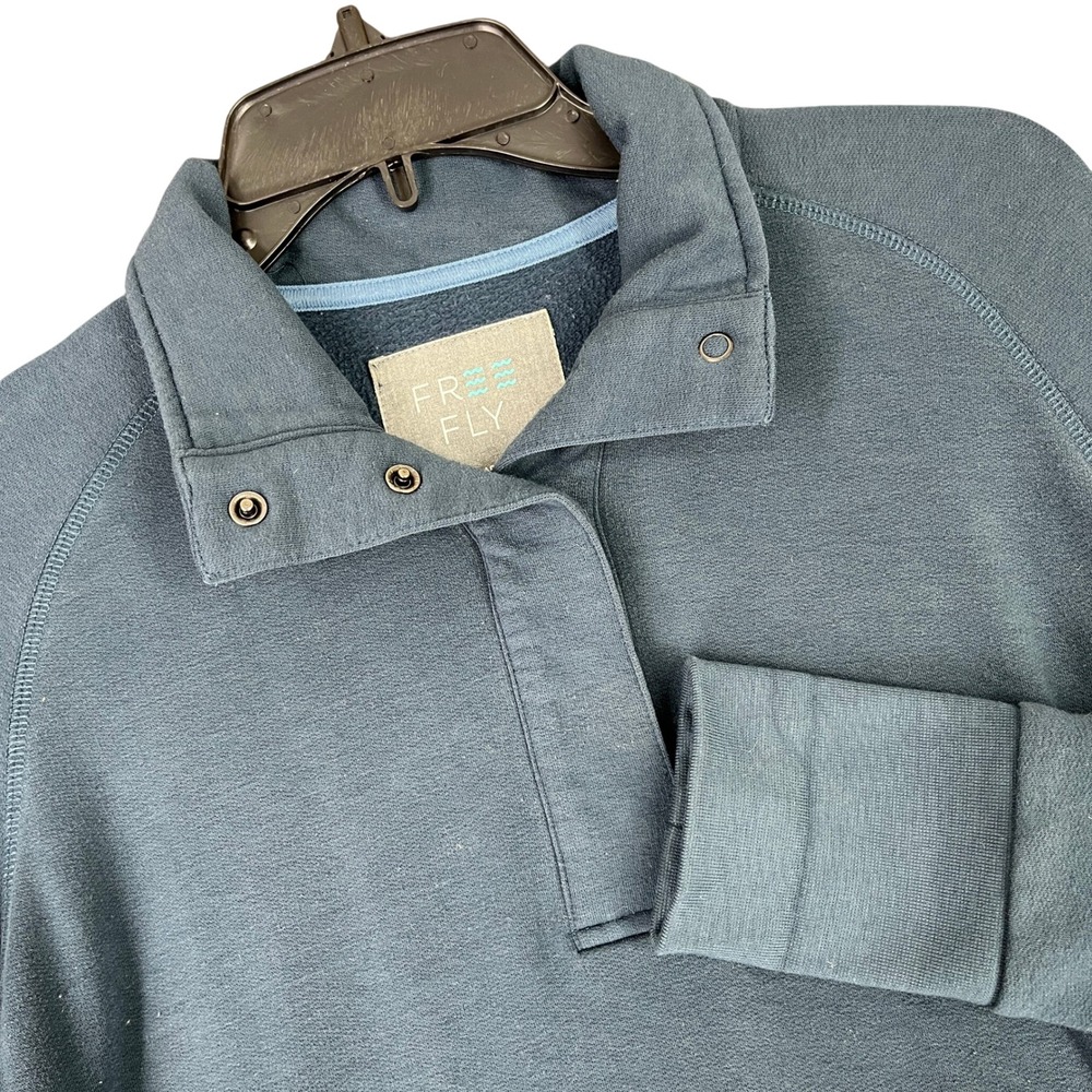 Free Fly Bamboo Fleece Pullover Polo Shirt Sweatshirt Active S Womens Coastal